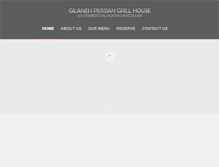 Tablet Screenshot of gilanehgrillhouse.com